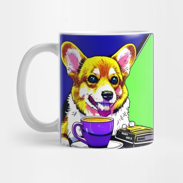 Corgi And Coffee by Megaluxe 